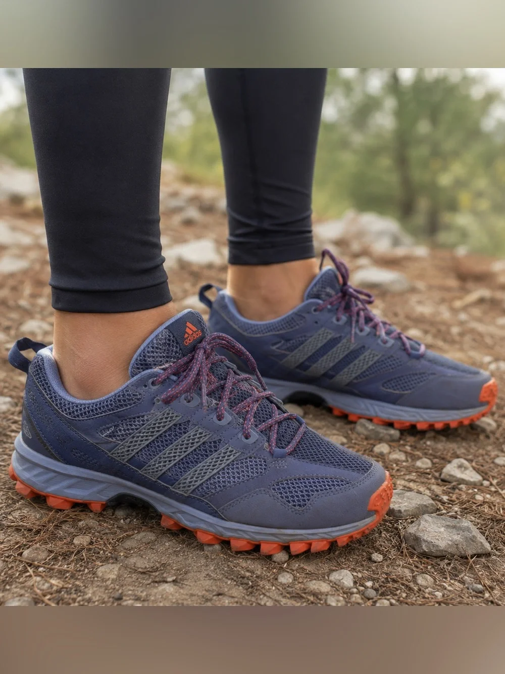 adidas Kanadia TR 5 Trail Running Shoes Gray Purple Orange Women’s US 9 G97047